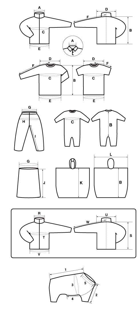 How to measure garment size