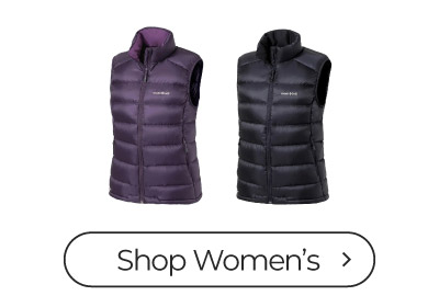 Lineup of the Alpine Light Down Vest Women's
