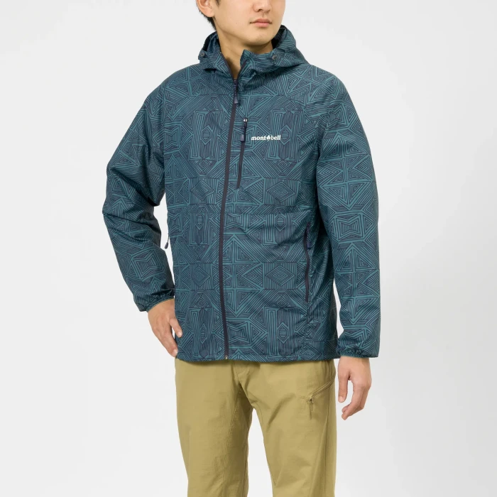 Wind Blast Print Hooded Jacket Men's | Montbell Japan