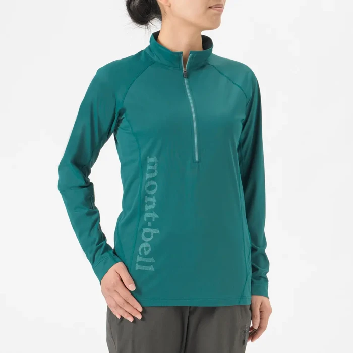 montbell モンベル 長袖シャツ クールライト ロングスリーブジップシャツ Women's | Montbell Japan