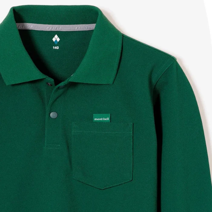 WIC.ロングスリーブポロシャツ Kid's 140-160 | Montbell Japan