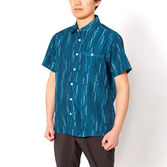 新品定価17,500円minuitere メンズ 襟付きショートスリーブシャツL メリノウール ライト ショートスリーブシャツ Men's｜モンベル