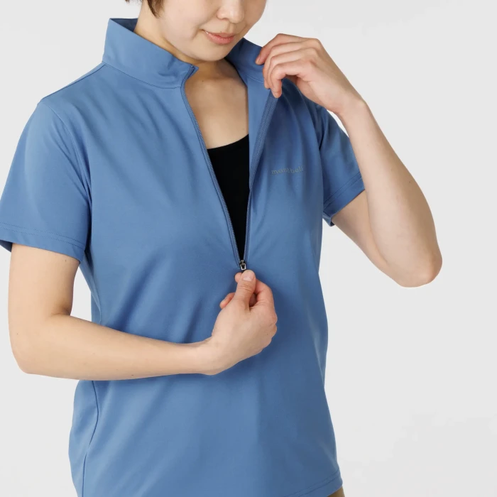 Wickron UV-TECT Short Sleeve Zip Shirt Women's | Montbell Japan