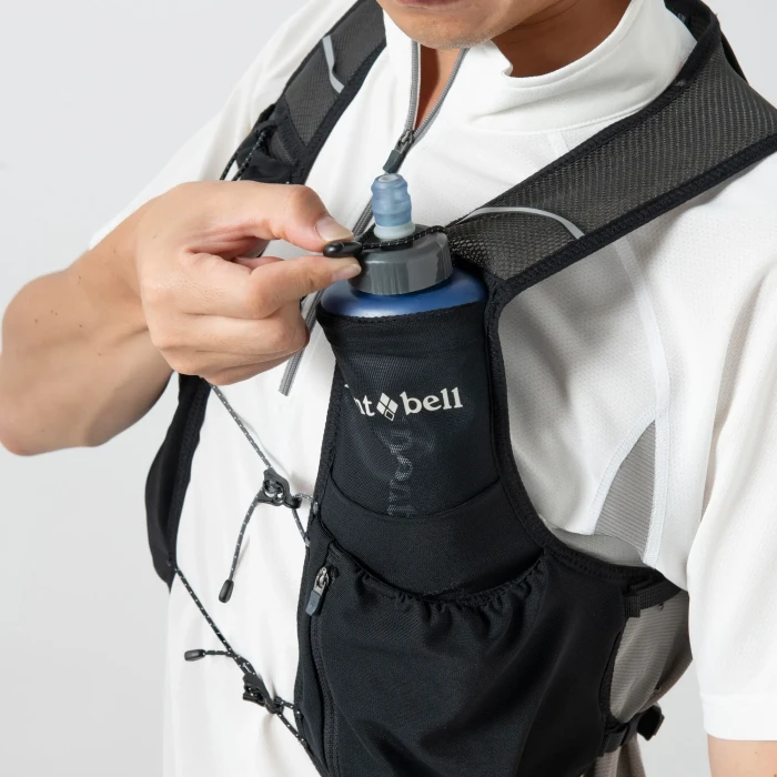 【撮影使用】mont-bell クロスランナーベスト 男女兼用M シルバーグレー クロスランナーベスト｜モンベル