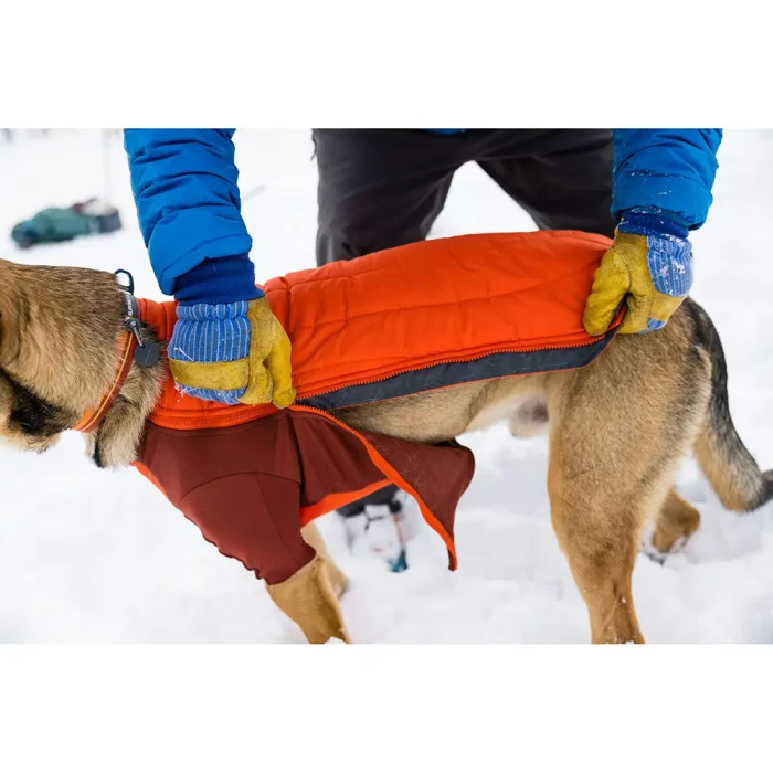 RUFFWEARパウダーハウンドジャケット【パープル/M】 パウダーハウンド冬用犬用ジャケット | ハイブリッド断熱冬用