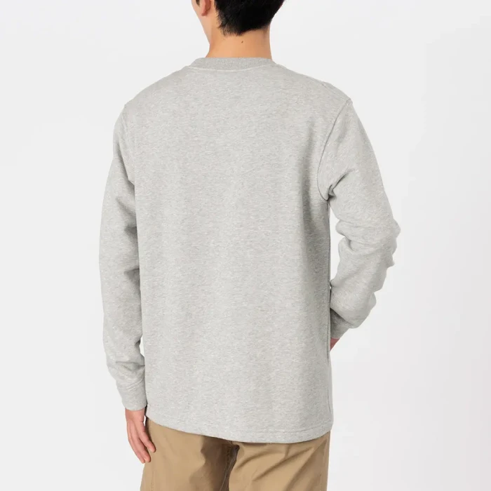 【yo BIOTOP】cotton sweatshirt Organic Cotton Natural Box Logo Hooded Sweatshirt – NICOLE