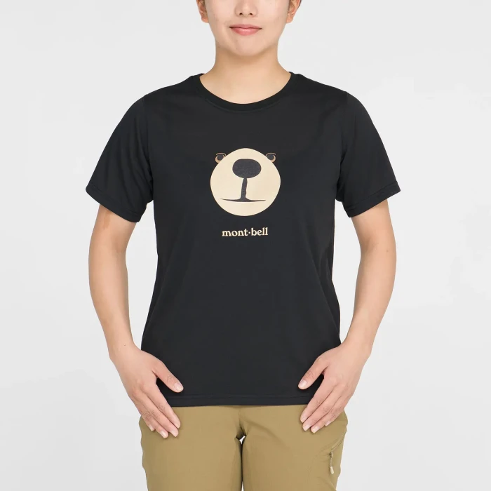 Wickron T Women's Monta Bear Face | Montbell Japan