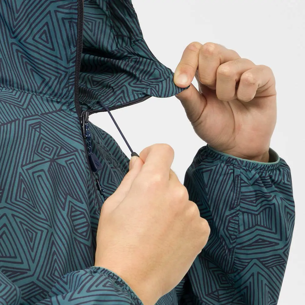Wind Blast Print Hooded Jacket Men's | Montbell Japan