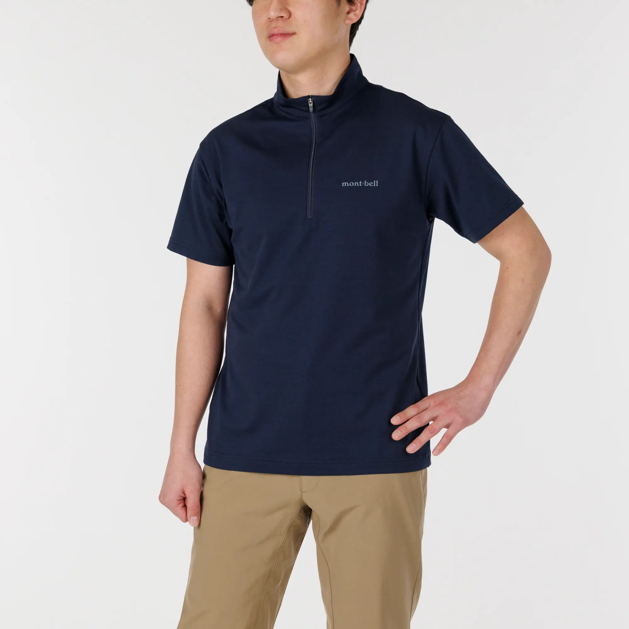WIC.UVテクト ショートスリーブジップシャツ Men's | Montbell Japan