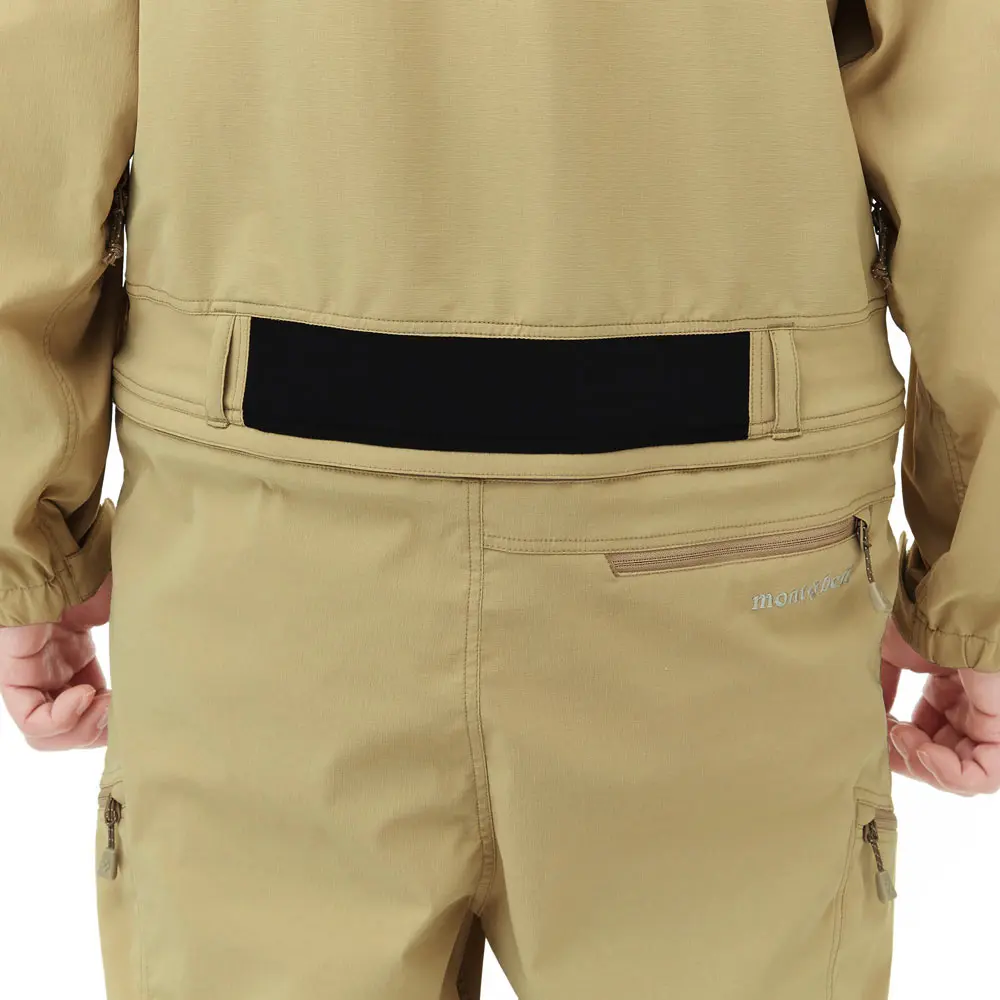 モンベル フィールドストレッチカバーオール men's L ダークグリーン