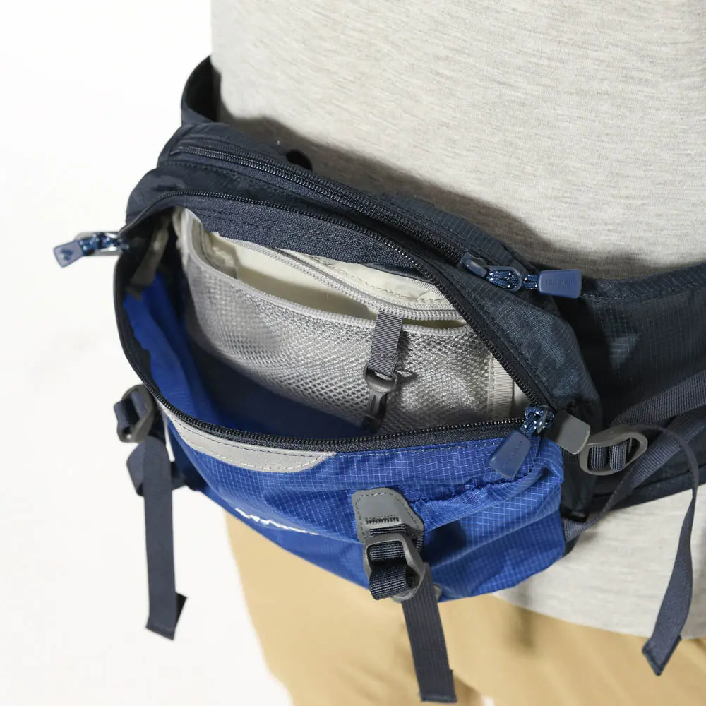 バッグ mont-bell waist bag archive blue color Trail Lumbar Pack 4 | Montbell America