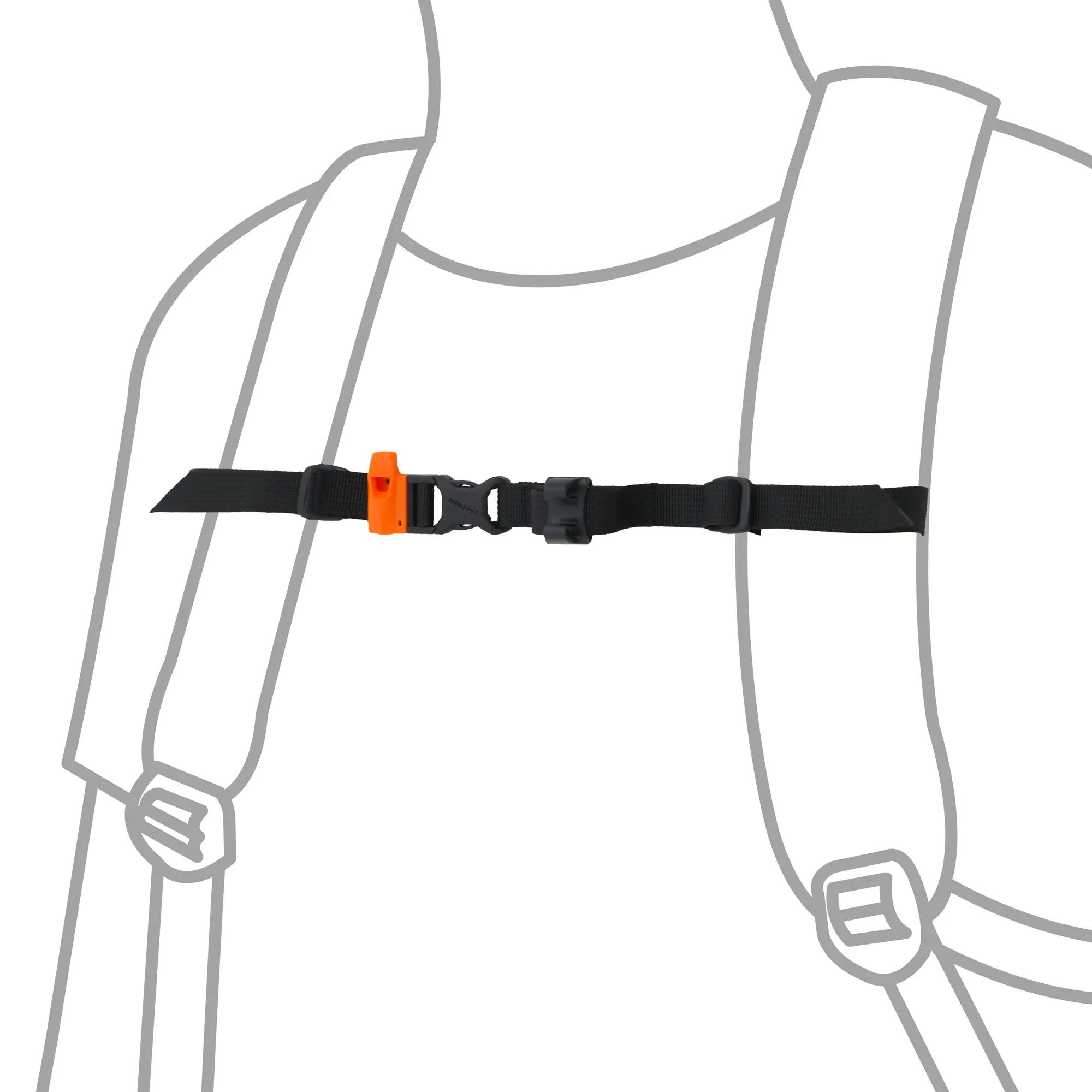 ホイッスル チェストストラップ 15mm | Montbell Japan