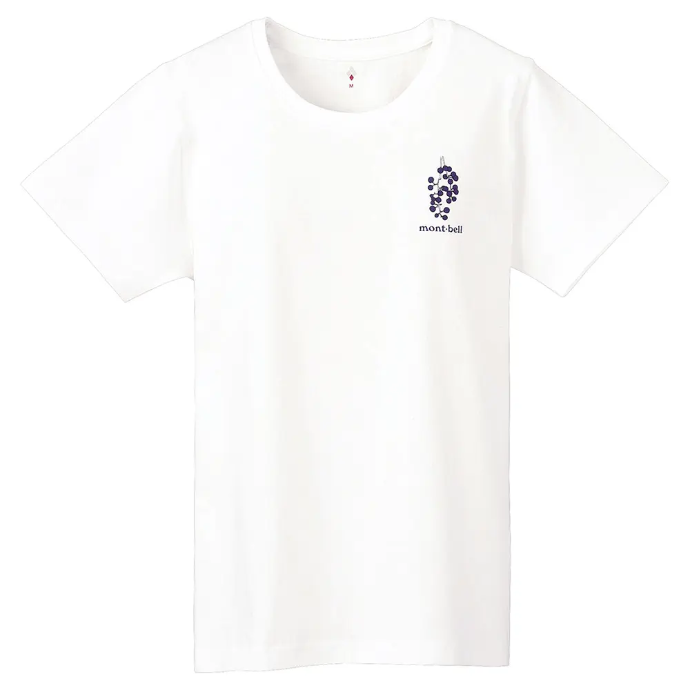 Pear Skin Cotton T Women's Wild Fruits of Japan | Montbell