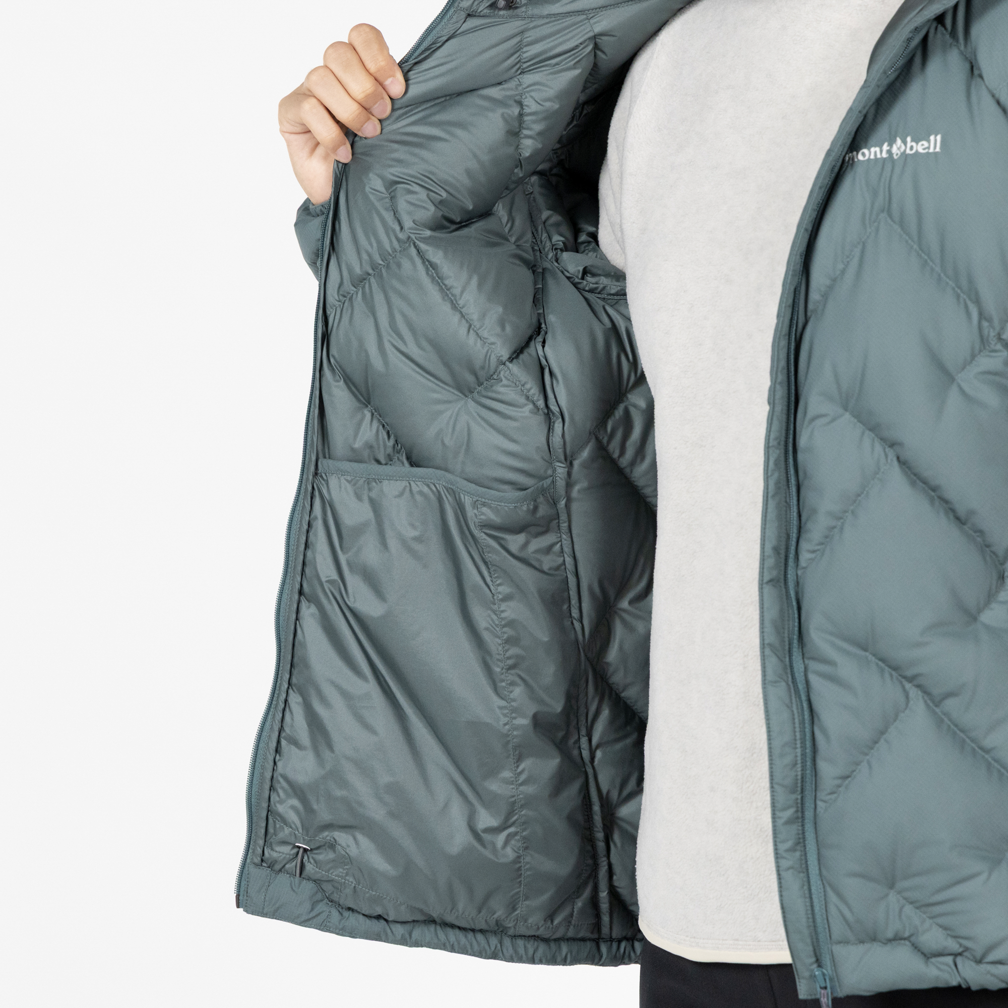 【美品✨】モンベル　ネージュダウン パーカ Women's ライトグレー M ネージュダウン パーカ Women's｜モンベル