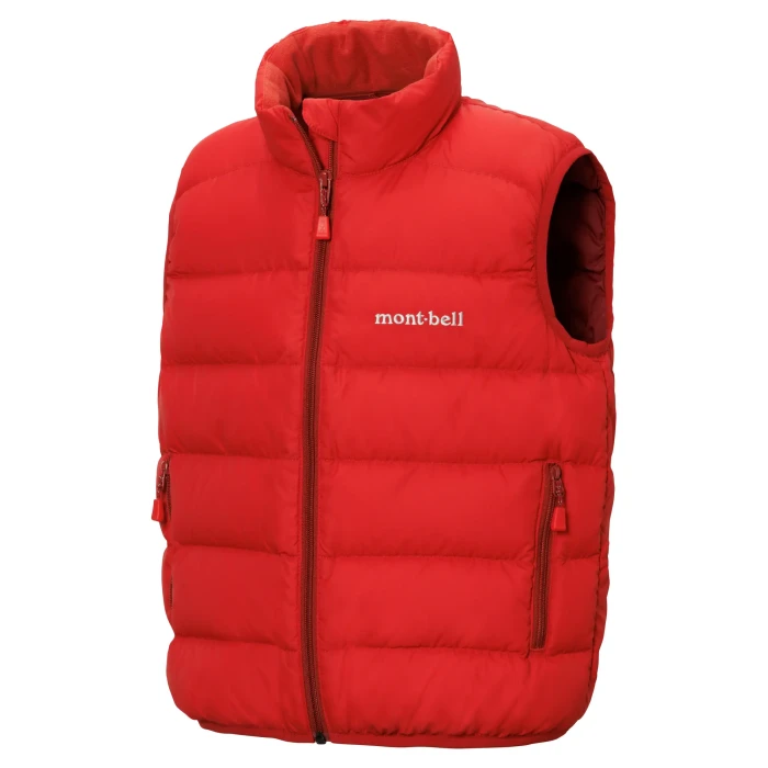 mont-bell モンベル レッド ダウンベスト L ネージュダウン ベスト Kid's 100-130 | Montbell Europe