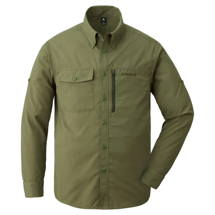 28リーヨプロフ読んでね　1104545 Cool Light Long Sleeve Zip Shirt Men's | Montbell Japan