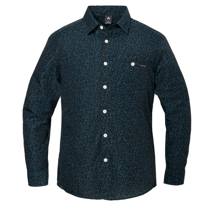 WIC.ライト プリント ロングスリーブシャツ Men's | Montbell Japan