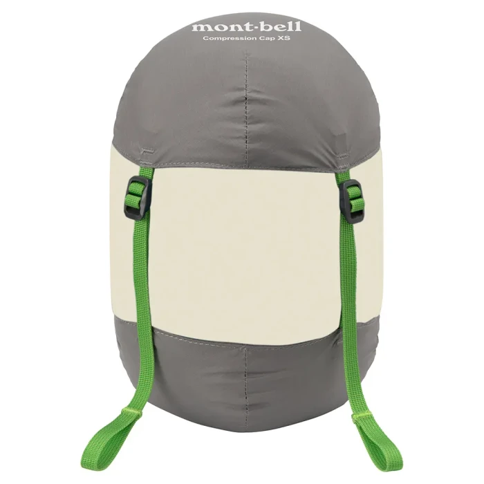 【モンベル】アルパイン バロウバッグ #3　コンプレッションキャップ S モンベルのコンプレッションキャップMで寝袋（バロウバッグ#3