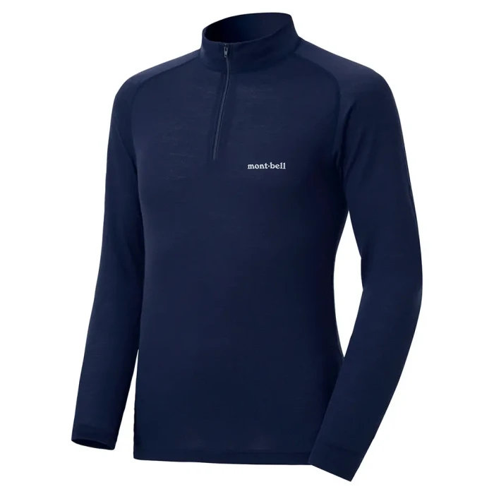 SUPER MERINO WOOL Middle Weight High Neck Shirt Men's