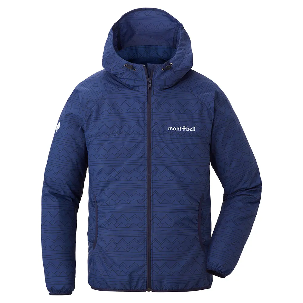 Wind Blast Print Hooded Jacket Kid's 130 - 160 | Montbell Europe
