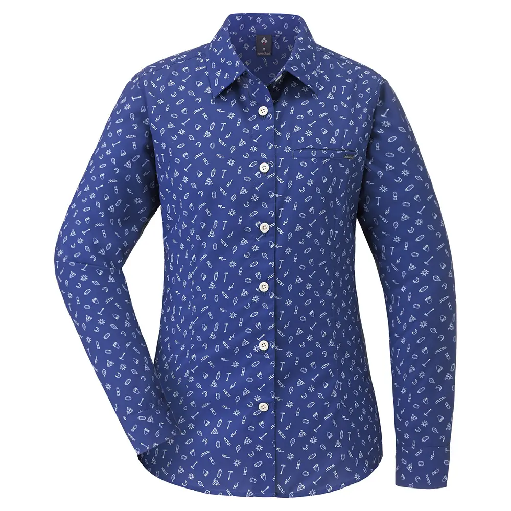 ドルトムント　ロングスリーブシャツ WIC.ライト プリント ロングスリーブシャツ Men's｜モンベル