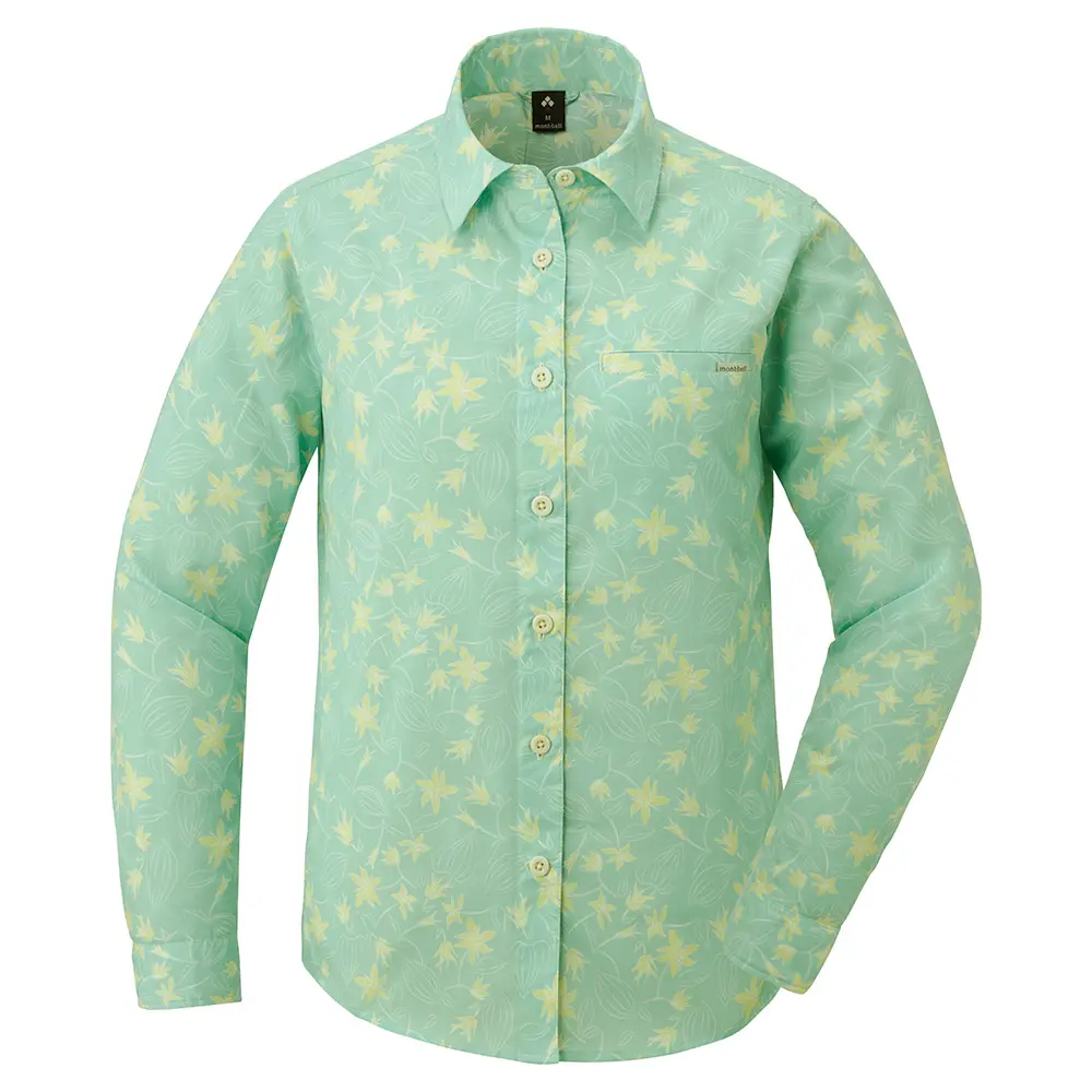 WIC.ライト プリント ロングスリーブシャツ Women's | Montbell Japan