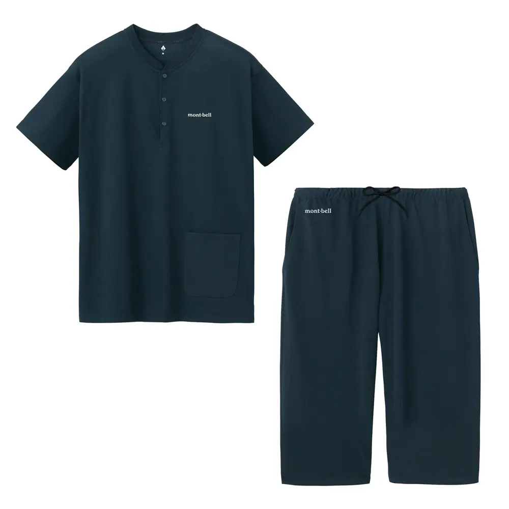 Wickron Travel Knit Pajamas Short Sleeve | Montbell Japan