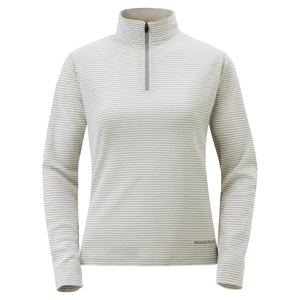 Wickron Striped Long Sleeve Zip Shirt Women's | Montbell America