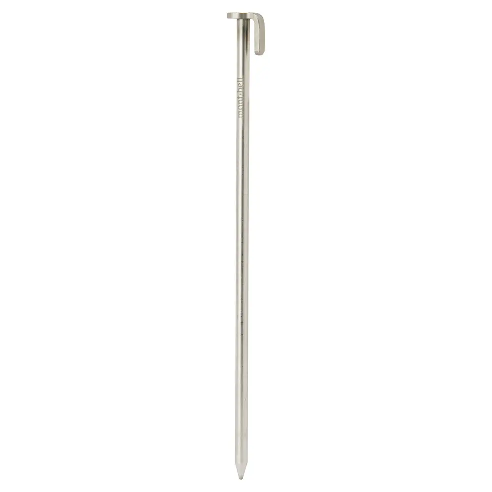 モンベル ステンレスペグ 30cm 17本＋ハンマー＋ペグケース モンベル ステンレスペグ 30cm 17本＋ハンマー＋ペグケース