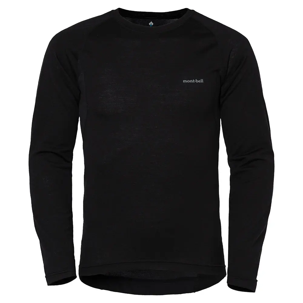 mont-bell SUPER MERINO WOOL L ブラック SUPER MERINO WOOL EXP. High Neck Shirt Men's | Montbell Japan