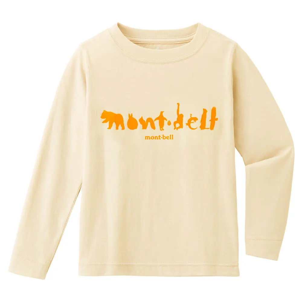 Cotton Long Sleeve T Kid's Animal Logo 100 - 120 | Montbell