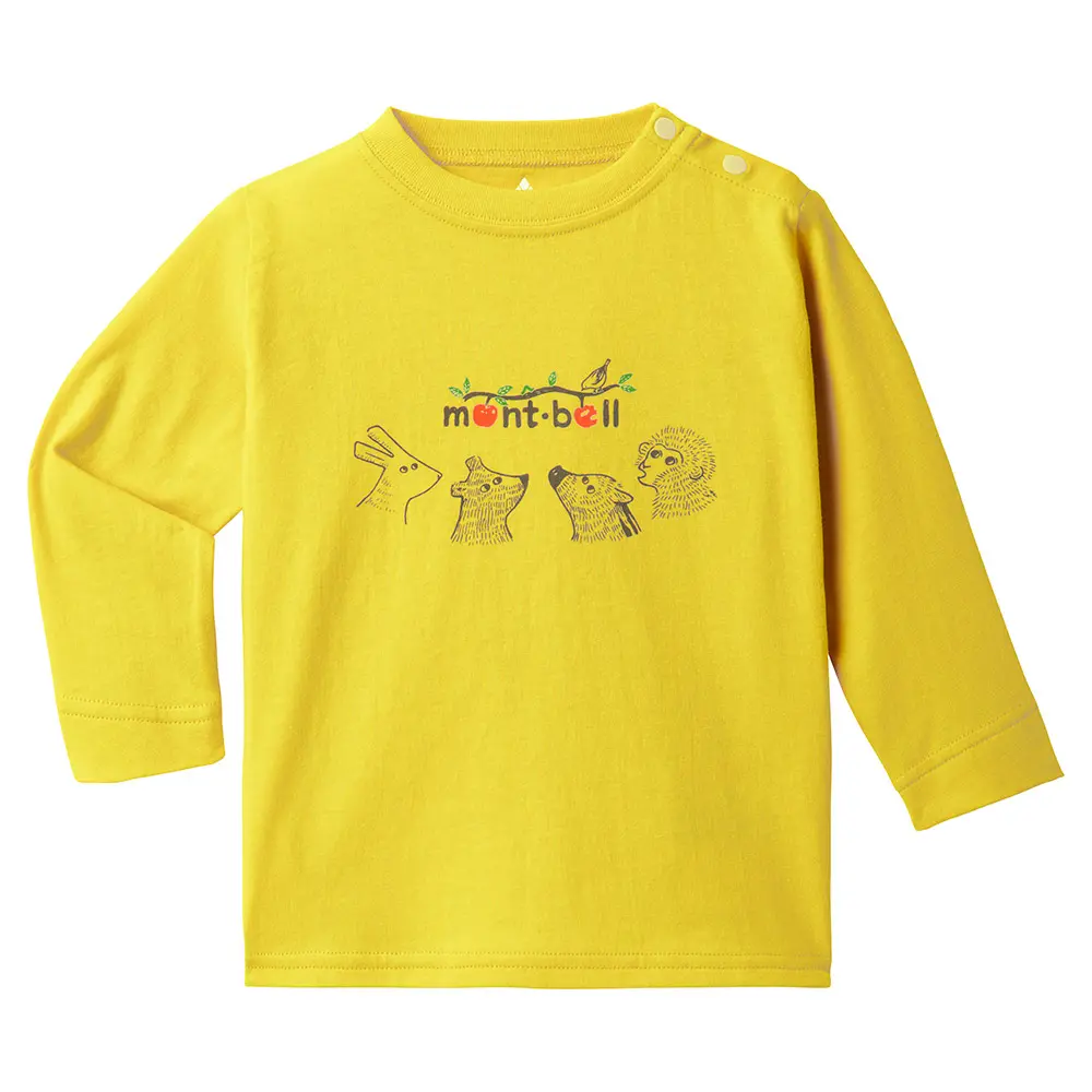 コットン ロングスリーブT Baby's 森の動物 80-90 | Montbell Japan
