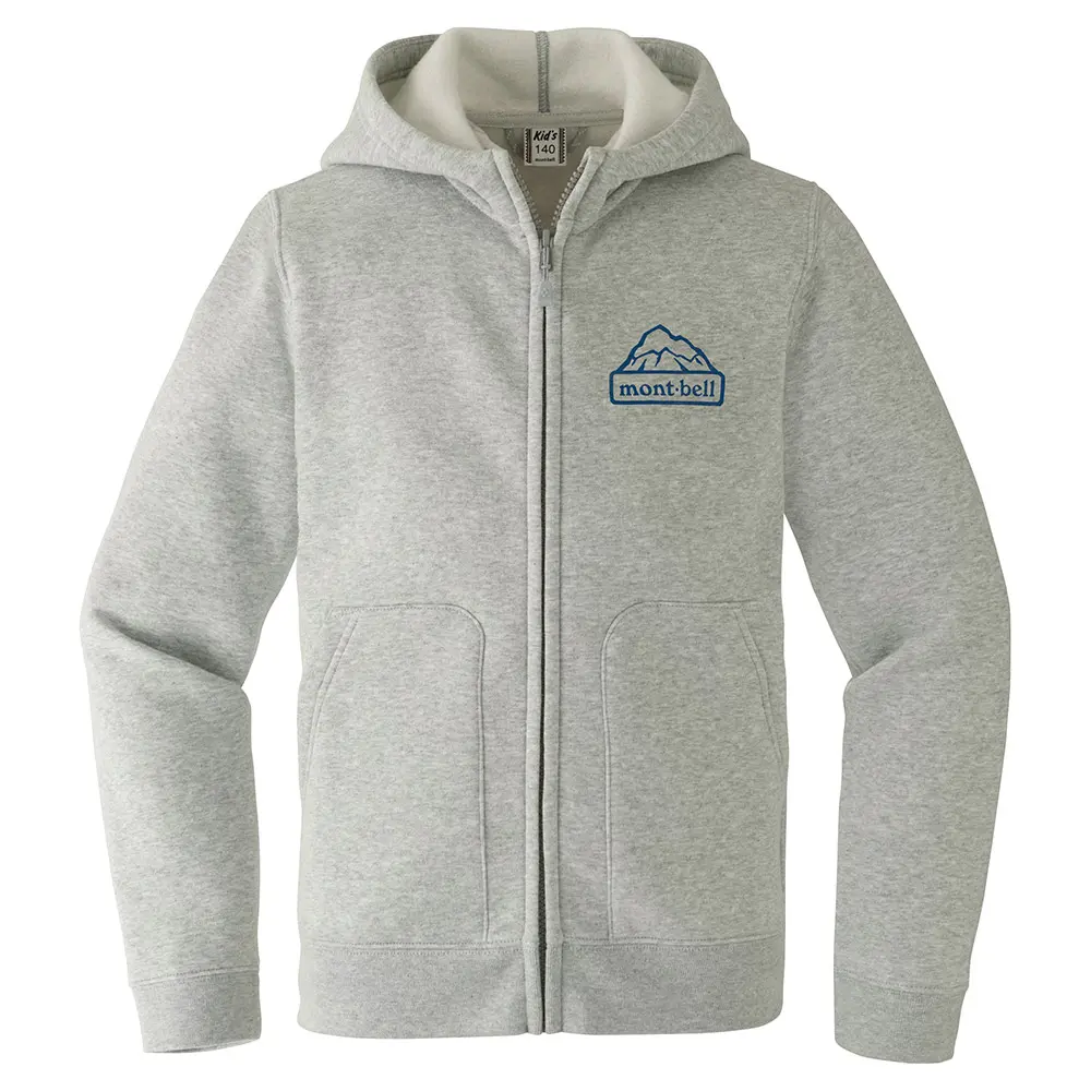 Cotton Full-Zip Hooded Sweatshirt Kid's 140 - 160 | Montbell Europe