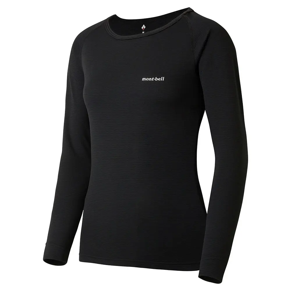 mont-bell M.W. 中厚手 ラウンドネックシャツ M ピンク スーパーメリノウール M.W.タートルネックシャツ Women's