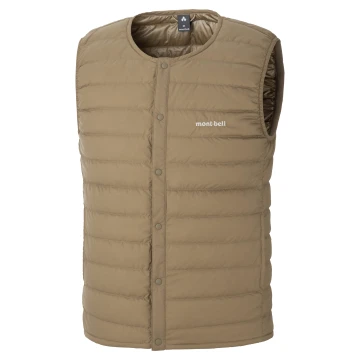 綺麗め 現行モデル モンベル チェストナッツ ネージュダウンベスト L US アルパインライトダウン ベスト Women's｜モンベル